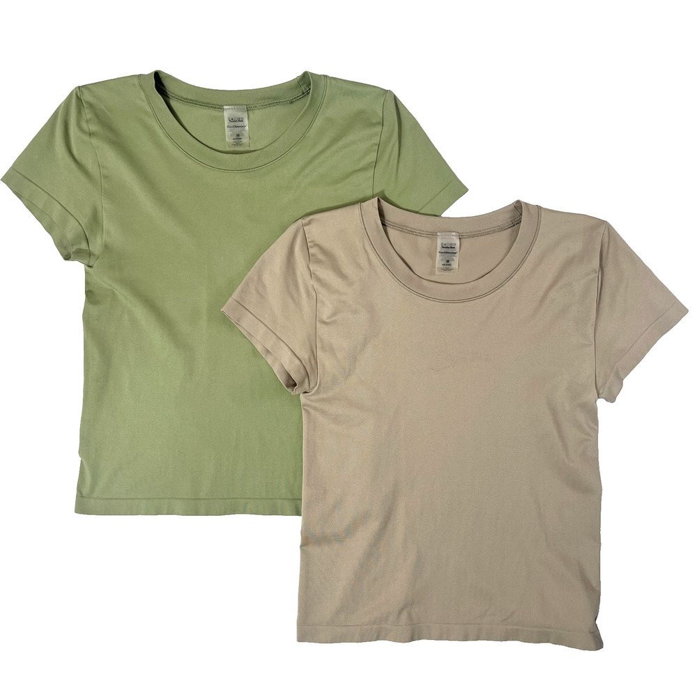 SUNDAY BEST Willow Sinch Seamless T-Shirt M Lot of 2 Aritzia Tees SOME WEAR Top